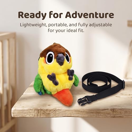 Parrot Rock Climbing Chalk Bag, Cute Bird Climbing Chalk Bucket, Adjustable Waist Belt for Indoor Outdoor Bouldering Sport Climbing, Unique Climbing Gear Gift for Climbers