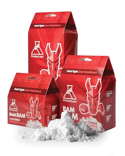 Friction Labs Premium Loose Climbing Chalk - High-Performance Hand Chalk with Superior Grip for Bouldering, Climbing, Weightlifting & More - Long Lasting & Skin Friendly Powdered Chalk - size: 6 oz/170 g - Loose Chalk, style: Super Chunky Texture - Bam Ba