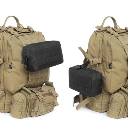 Molle Pouches Tactical Admin EDC Gear Utility Pouch Waist Bags for Small Tool Horizontal Modular Organization - color: 02 Green