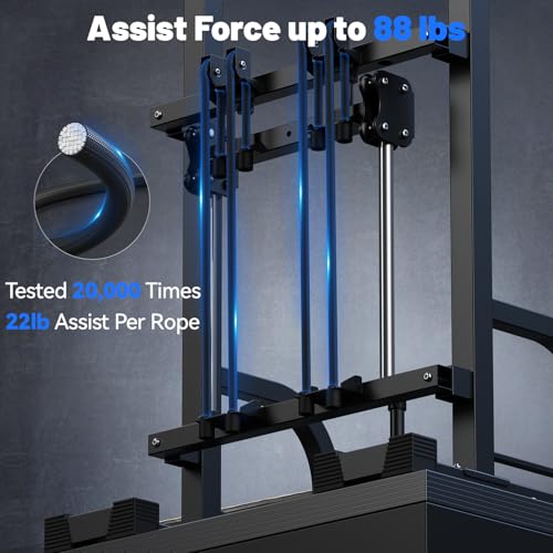 Sportsroyals Power Tower Pull Up Bar Station, 450LBS Stable Pull Up Dip Station for Home Gym Strength Training Equipment | FED Fitness - color: Multi