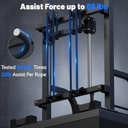 Sportsroyals Power Tower Pull Up Bar Station, 450LBS Stable Pull Up Dip Station for Home Gym Strength Training Equipment | FED Fitness - color: Multi