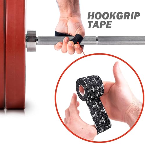 WARM BODY COLD MIND 1.85" Weightlifting Thumb Tape - Hook Grip Tape for Powerlifting, Cross Training, Gym Tape, Workout, Weight Lifting Tape, Athletic Finger Wrap (12 Rolls Mix V3) - color: 12 Rolls Mix V3
