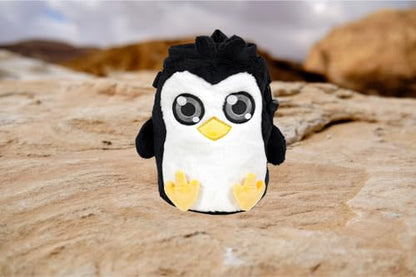 Chalk Bag for Rock Climbing - Cute Chalk Bag for Bouldering, Gym, Indoor & Outdoor Climbing with Adjustable Belt, Brush Holder & Carabiner - style: Penguin