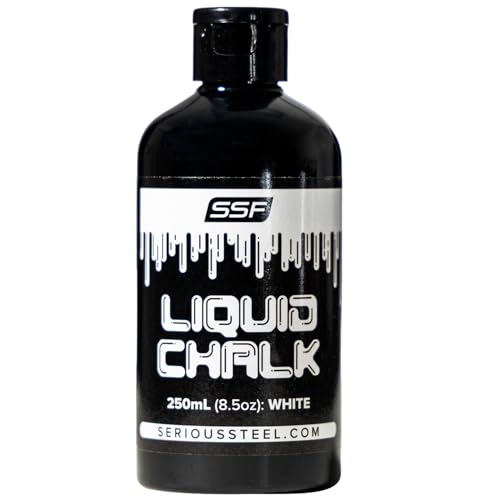 Liquid Chalk/Weightlifting Liquid Chalk Powerlifting, Weightlifting, Rock Climbing, Cross Training Chalk - color: WHITE (8 oz / 250 mL)