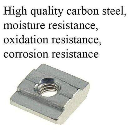 30pcs 3030 Series Sliding T Nuts Metric M8 Thread Slide in Hammer Head T-Nut for Standard 8mm T-Slot Aluminum Extrusion Profile （3030 Series M8） - size: 3030 Series M8