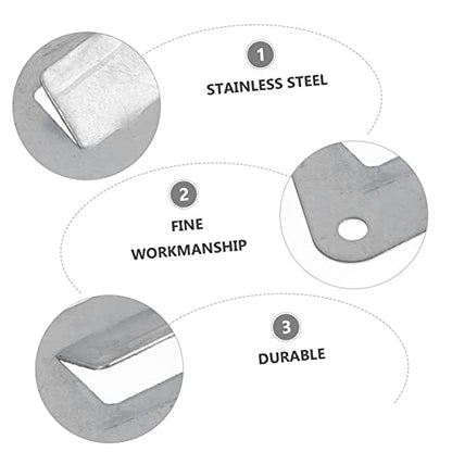 10pcs Stainless Steel Range Hood Hooks Triangle Hanging Boards for Kitchen Accessories for Side-Suction Hood Installation