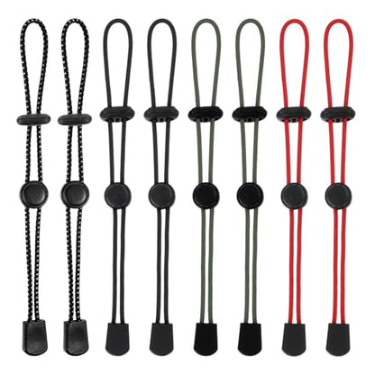 8 Pack Backpack Hiking Stick Holders, Backpack Accessories Gear Bungee Straps, Climbing Stick Holder Elastic Rope Fasteners Lanyard Fixing Buckle for Trekking Pole Walking Camping Equipment (4 Colors)