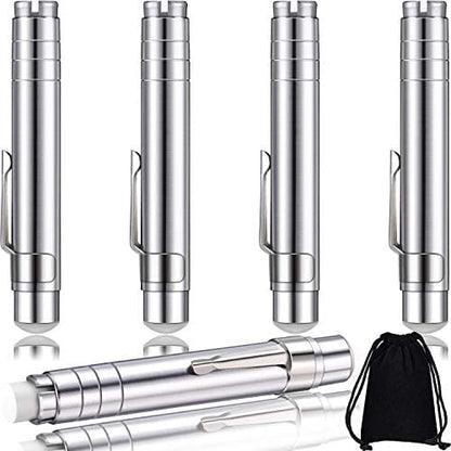 Boao 5 Packs Aluminum Alloy Chalks Holder, Unbroken Keeper Teacher's Chalk Clip with Storage Bag for Teachers, Children's Painting and Writing