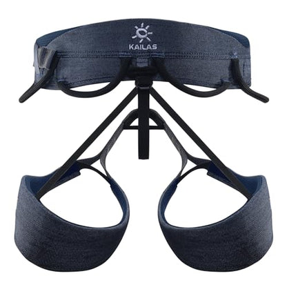 KAILAS Airo Rock Climbing Harness Men Roofing Harness Safety Belt Mountaineering Rappelling Harness Women Adjustable - color: Kids Blue, size: X-Small-Small