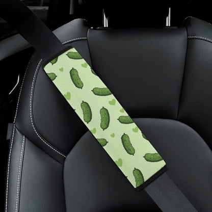 2 Pack Pickles Car Seat Belt Pad Soft Padded Harness Pads Strap for Child, Car Seats Pushchair Strollers High Chair Pushchair, Anti-Slip Pad - color: Pattern 813