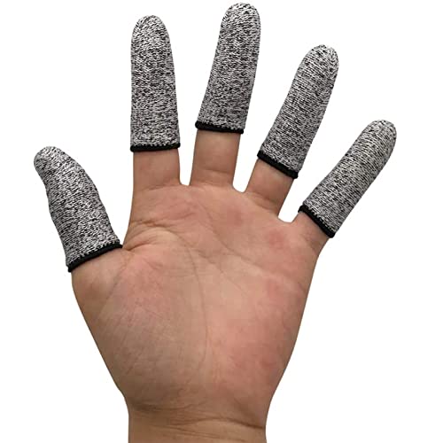 12 PCS Finger Cots Cut Resistant Protector, Finger Covers for Cuts, Gloves Life Extender, Cut Resistant Finger Protectors for Kitchen, Work, Sculpture, Anti-Slip, Reusable - size: 12 Count (Pack of 1)