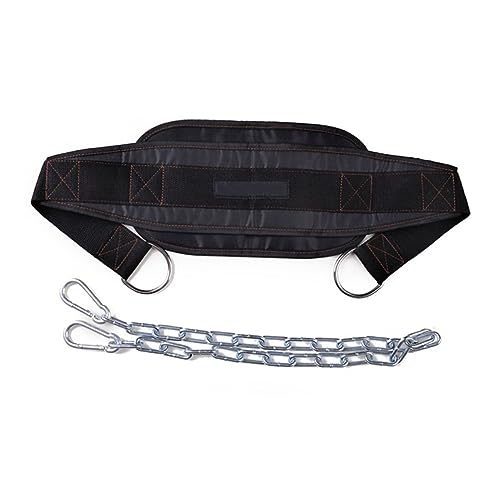 Strength Training Bodybuilding U-shaped Dip Belt Metal Chain Clip for Weight Lifting