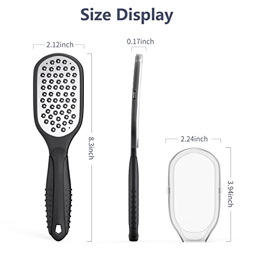 Foot Rasp Foot File and Callus Remover. Professional Foot Care Pedicure Stainless Steel File to Remove Hard Skin. Can Be Used On Both Wet and Dry Feet. -AsonTao