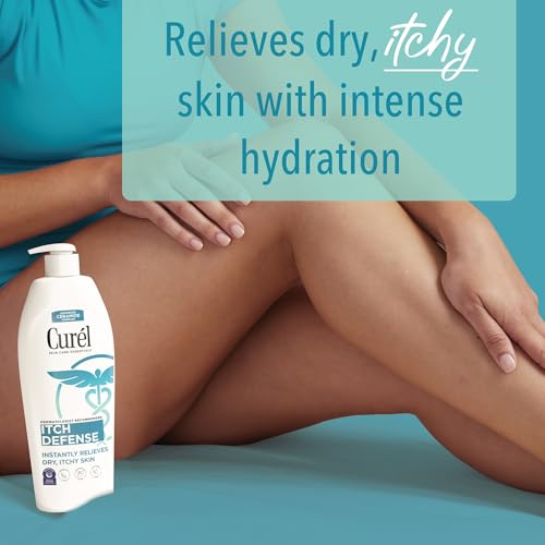 Curel Itch Defense Calming Body Lotion, Moisturizer for Dry, Itchy Skin, Body and Hand Lotion, with Advanced Ceramide Complex, Pro-Vitamin B5, Shea Butter, 20 Oz | Soothes Itchy Skin, Prevents Eczema Flare-Ups, Ceramide Moisturizer, Fragrance-Free, Dermat