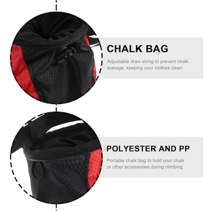 Material Chalk Bag One-Hand Open Climbing Chalk Pouch for Boys and Girls Adults