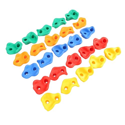 Rock Climbing Holds, PE Colorful Grips for Indoor Outdoor Use, Perfect for Kids and Adults, Ideal for Home Gym Bouldering and Route Setting