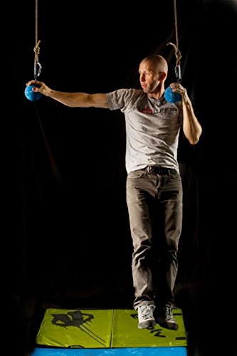Atomik Rock Climbing Holds 4.5 inch Large Hanging Ninja Balls in Red for Grip and Strength Training as Seen on American Ninja Warrior