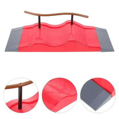 Wakauto Mini Skate Park Finger Skateboard Ramp Fingerboard Training Prop for Tricks Smooth Surface Skatepark Part for Kids Creative .62 X 4.01 X 2.71 in