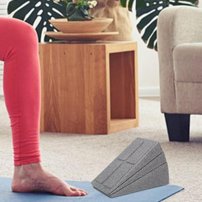 3 Pieces Brick Squat Wedge Block Foam Slant Board PETG Lightweight Cushion Reduces Injury Risk Suitable for Exercise Fitness Gym