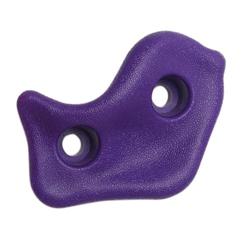 CHICIRIS 12PCS Rock Climbing Holds, PE Ergonomic Comfortable Hand Feeling Wall Grips with High Strength Screws and Wrench Tools, for Indoor Outdoor Kids Adults Training - color: Purple
