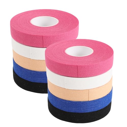 Athletic Finger Tape for Rock Climbing and Gym Sports, Strong Adhesive Waterproof Tape, 10 Rolls 1.25cm X 10m for Finger, Hand, and Toe Support in Outdoor Training