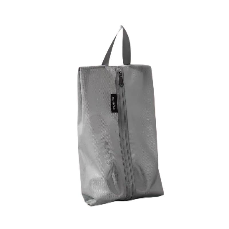 VUSIGN Travel Shoe Bag, Water-Resistant Shoe Pouch for Gym and Sport, Odor-Resistant Soccer Cleats Bag (Gray, 4-Pack) - size: Standard Size, style: 4 Pc