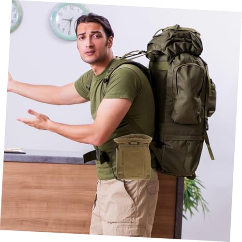 Outdoor Utility Fanny Pack Lightweight Drawstring Chalk Bag with Pockets for Hiking Camping Climbing Multipurpose Waist Pouch for Convenient Storage and Portability