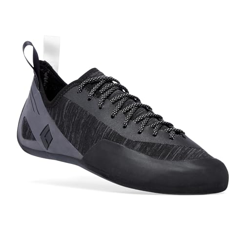 BLACK DIAMOND Men's Momentum Lace or Strap Rock Climbing Shoes, Gym/Outdoor - color: Black-anthracite (Lace), size: 13.5