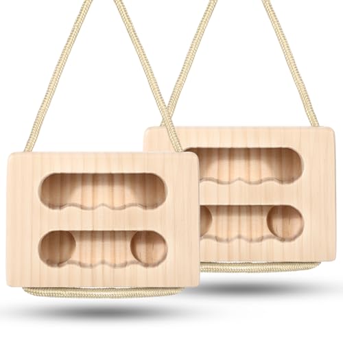 Hangboard Rock Climbing for Climbing Home Training Finger Strengthener, Pull-up Grip Arm Training Portable Finger Board Rock Holds Indoor and Outdoor - style: Square