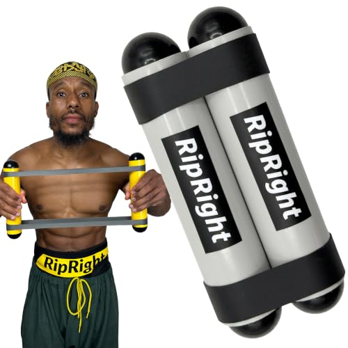 Premium RipStick Pillz, Workout Equipment for Joint Rehab, Shoulder Strength, Resistance Training, and Muscle Building, with 6 Adjustable Resistance Bands - color: Grey/Black