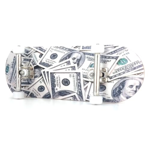 100 Dollar Bill - 34mm Wooden Pro Fingerboard Complete Set