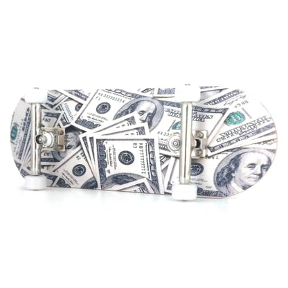 100 Dollar Bill - 34mm Wooden Pro Fingerboard Complete Set