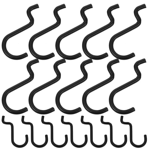 24pcs Compact J Hooks Pegboard Tool Holder Heavy Duty Hanging Board Hooks for Garage Workshop Pegboard Organizer Accessories