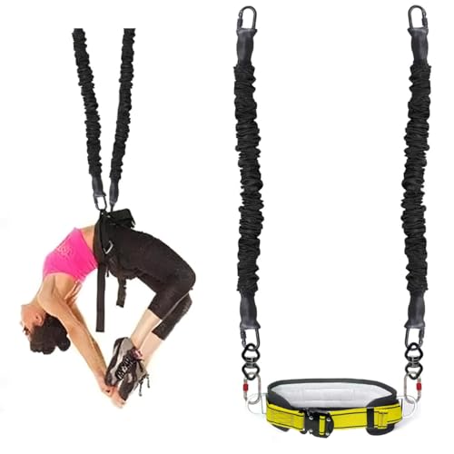 Back Somersault Bungee Dance Trainer Backward Flip Training Euipment Gymnastics Spotting Training Fitness Taekwondo Martial Arts Kickboxing - color: Weight Class -60kg