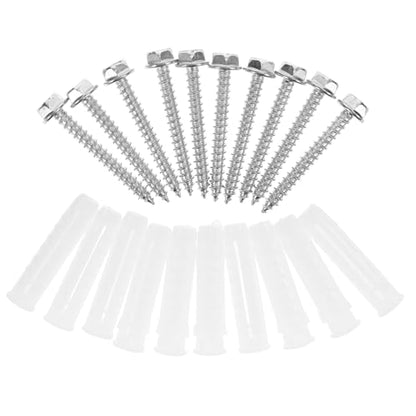 Zerodeko 10Sets Tv Mounting Screws Kit with Concrete Wall Anchors Reliable Hardware for Stable Support Wall Mounts Compatible with Various Designs