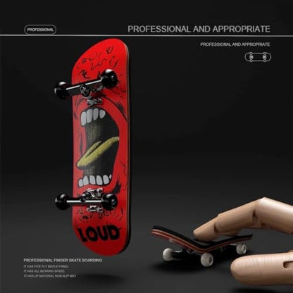 Lently Wood Fingerboards, Mini Fingerboards, 99mmL*29mmW (Big Mouth Cute Dragon) (Angry Puppet) - color: Angry Puppet