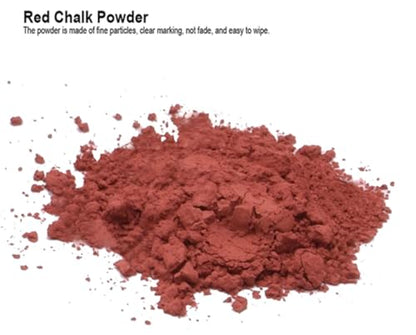 Edward Tools Red Snap Line Chalk Refill - Ultra Fine Marking Chalk Powder - Easy Refill Bottle
