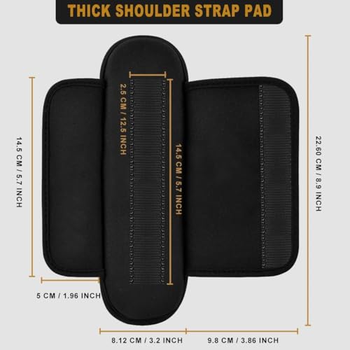ZINMARK 1Pcs Tactical Shoulder Pad, Ultra-Thick Comfort Cushion for Vest Straps, Backpacks, Breathable & Shock-Absorbing,1Pcs-Black - color: 1pcs-black