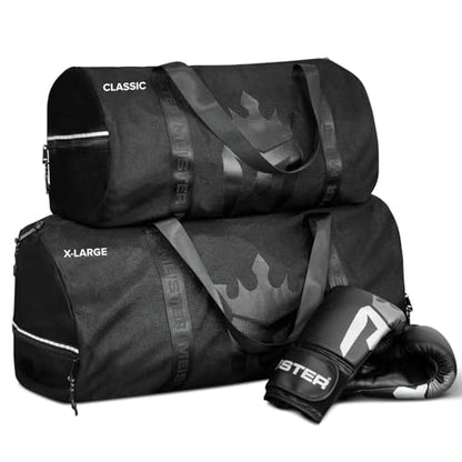 Meister Breathable Chain Mesh Duffel Gym Bag - color: V2.0 Black, size: X-Large 28"x15"x15"