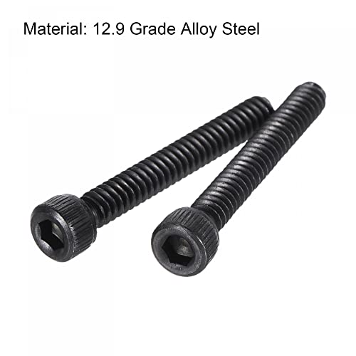 uxcell #6-32x1" Hex Socket Head Cap Screw Bolts 12.9 Grade Alloy Steel 25pcs - size: #6-32x1"