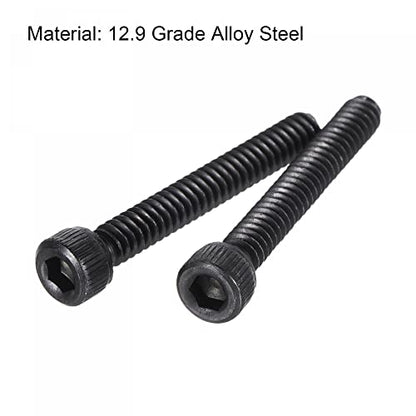 uxcell #6-32x1" Hex Socket Head Cap Screw Bolts 12.9 Grade Alloy Steel 25pcs - size: #6-32x1"