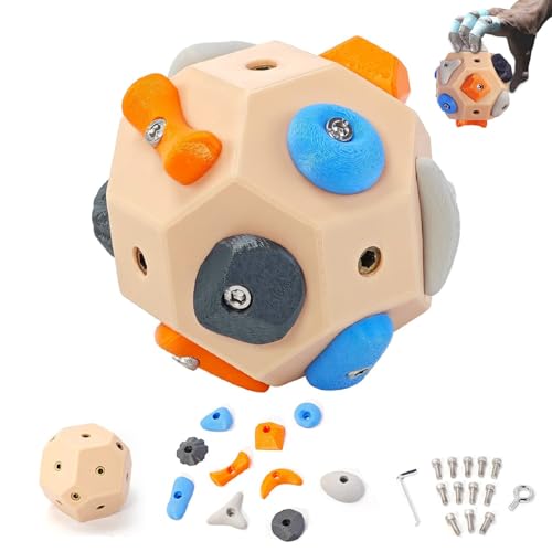 Handcrafted Boulder Blocks for Climbers 3D Rock Climbing Ball Build Strength and Precision Finger Training Tool for Rock Climbers
