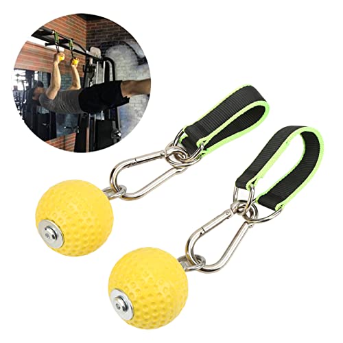 Climbing Pull Up Hand Grips Ball Set, Pull Up Ball Non Slip Hold Grips with Webbing Buckle, Arm Strength Training Attachment, Fitness Pull Up Ball Grip - size: 72mm