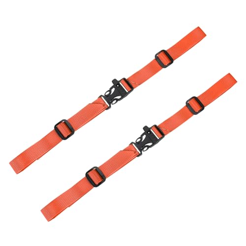 Backpack Chest Strap Sternum Straps with Emergency Whistle Buckle for Backpack Replacement & Hiking - color: Orange