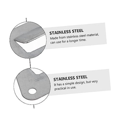 Housoutil 10-Pack Stainless Steel Range Hood Hanging Plate Kitchenware Rack Easy Install Accessories