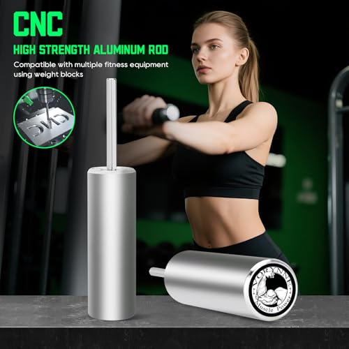 Weight Stack Pin Extender for Gym Cable Machine & Home Gym, Ø 8 mm/Ø 10 mm, Allowing Additional Olympic Weight Plates, Made of Durable Steel for Secure and Long-Lasting Use - size: 10mm×6‘’