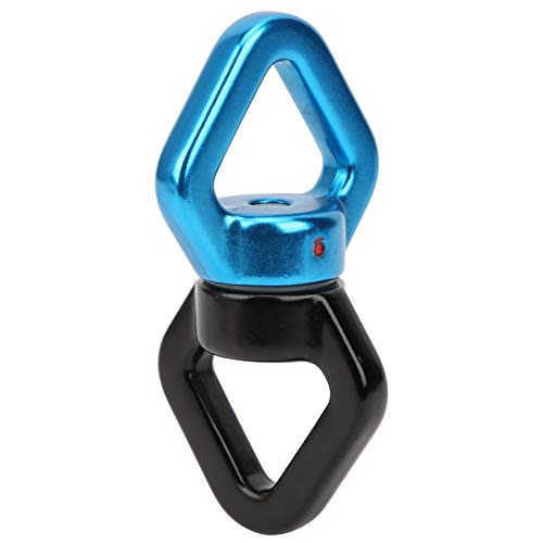 RiToEasysports Climbing Rotational Device, 360 Degree with Sealed Steel Ball Bearings for Rock Climbing Swing Aerial Yoga Hammock - color: Black Blue