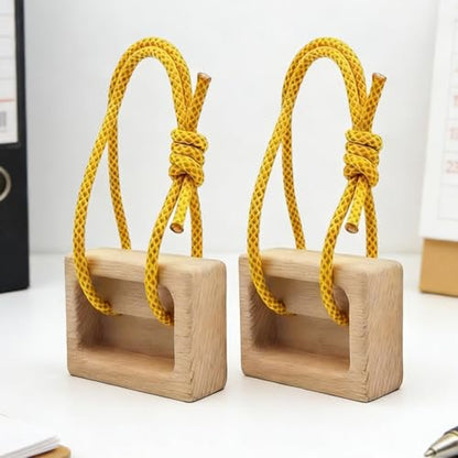 Portable Hangboard - Portable Pull-up Grip, Climbing Hangboard | Arm Training with Adjustable Rope and Carabiner | Compact Fingerboard Grip Trainer,for Rock Climbers Home Gym Indoor Doorway Wall Out