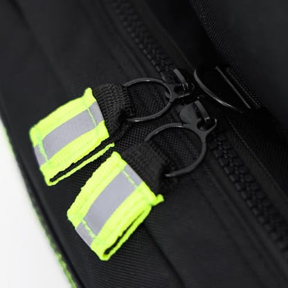 Lightning X Customizable Large EMT Medic First Responder EMS Trauma Jump Bag w/Embroidered Name - BLACK - color: Black