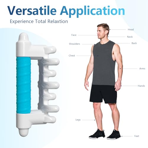 Fascia Massage Tool Blaster for Cellulite,Handheld Myofascial Release Tool for Deep Tissue Massage,Trigger Point Massage Tool for Manual Massage of Neck & Back - color: Sky Blue